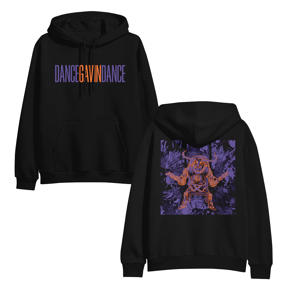 Dance Gavin Dance Merch DGD Outline Hoodie Music Lover Father'sDay Present Ideas-1