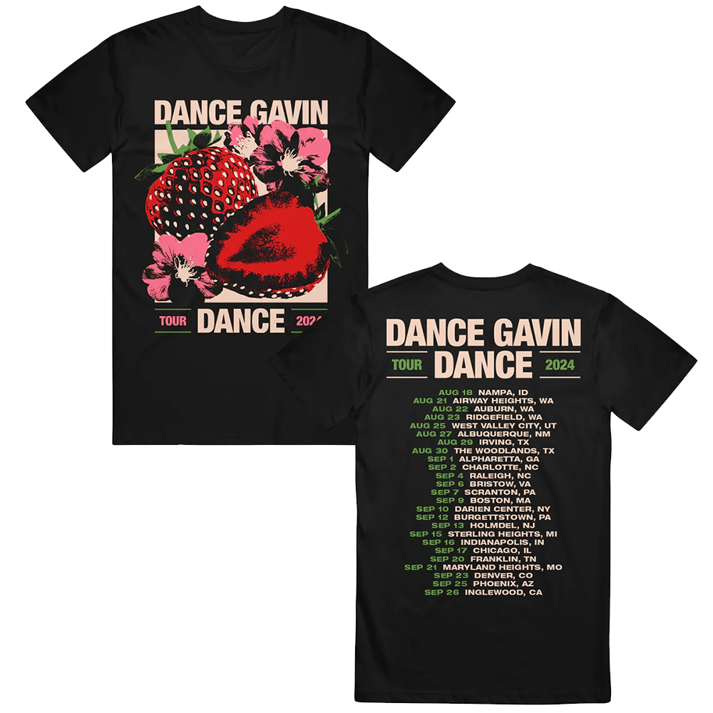 Dance Gavin Dance Merch DGD Strawberry Blossom Tour T-Shirt Awesome Father's Day Gifts-1