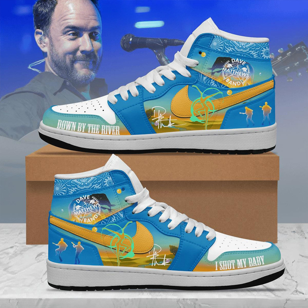 Dave Matthews Band Down By The River Air Jordan 1 Shoes Dave Matthews Merch Gift For Fans-1