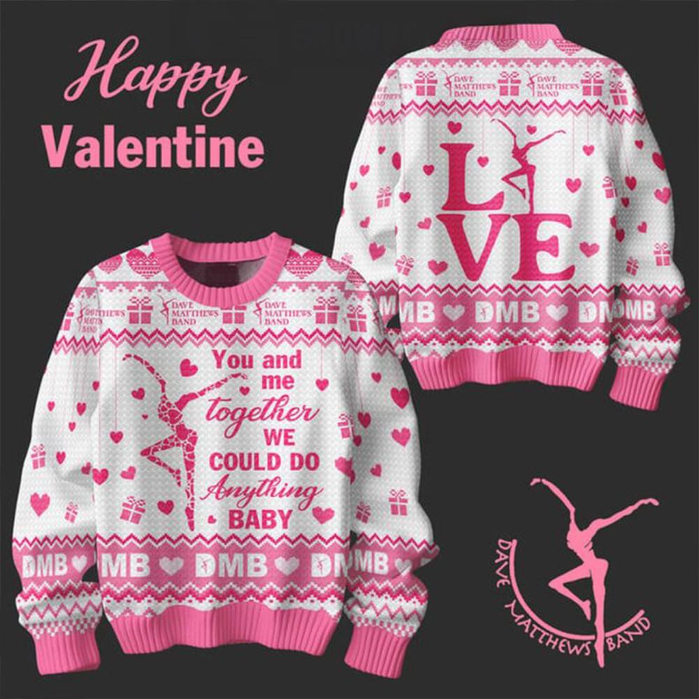 Dave Matthews Band Happy Valentine You And Me 2025 Ugly Sweater Gifts For Music Fans-1