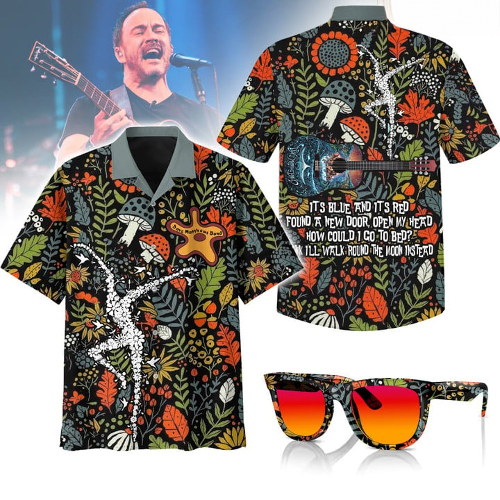 Dave Matthews Band Moonlight Groove Hawaiian Shirt Dave Matthews Merch Father's Day Gifts-1