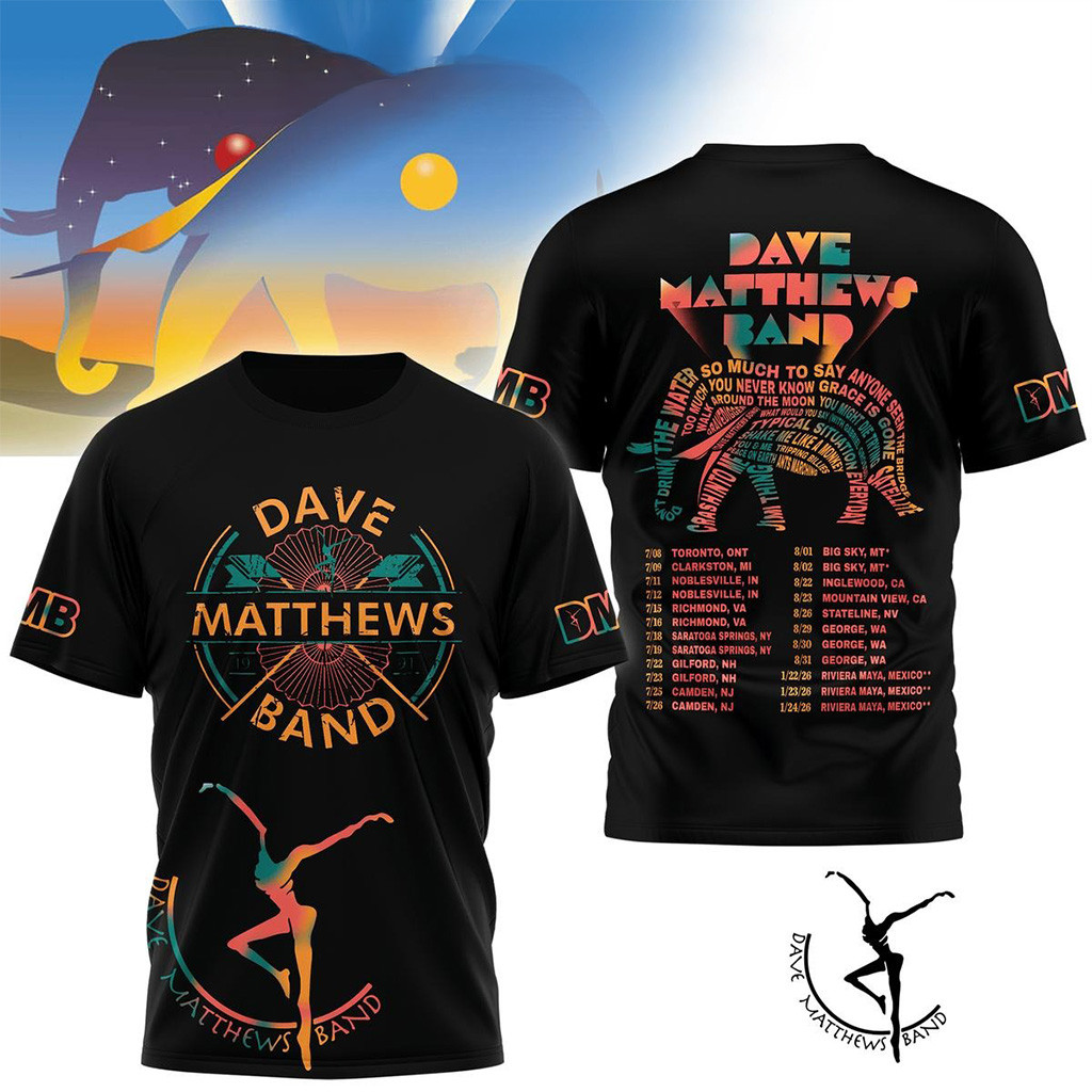 Dave Matthews Band Summer Tour 2025 Shirt Dave Matthews Merch Gifts For Him-1