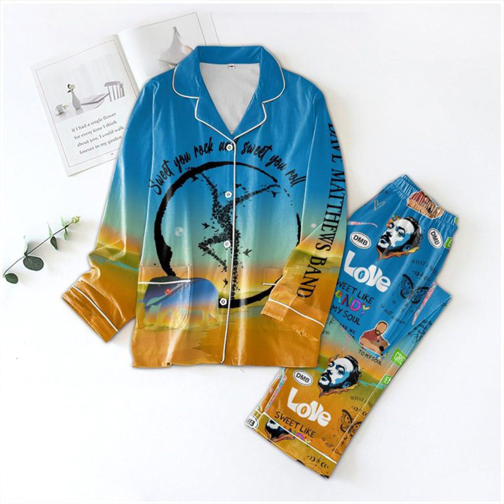 Dave Matthews Band Sweet You Rock And Sweet You Roll Pajamas Set Dave Matthews Merch Wife Gifts-1