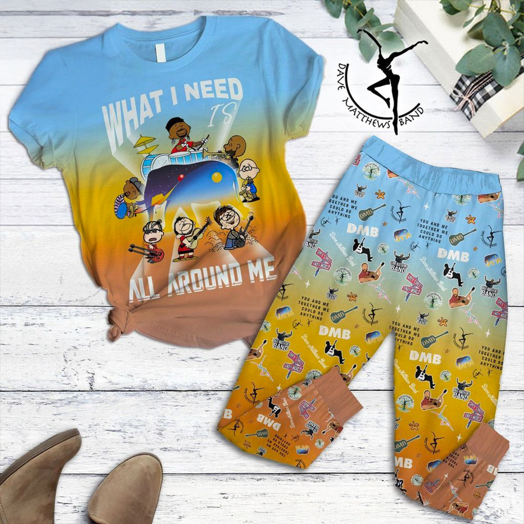 Dave Matthews Band What I Need All Around Me Pajamas Set Matthews Merch Xmas Gifts For Mom-1