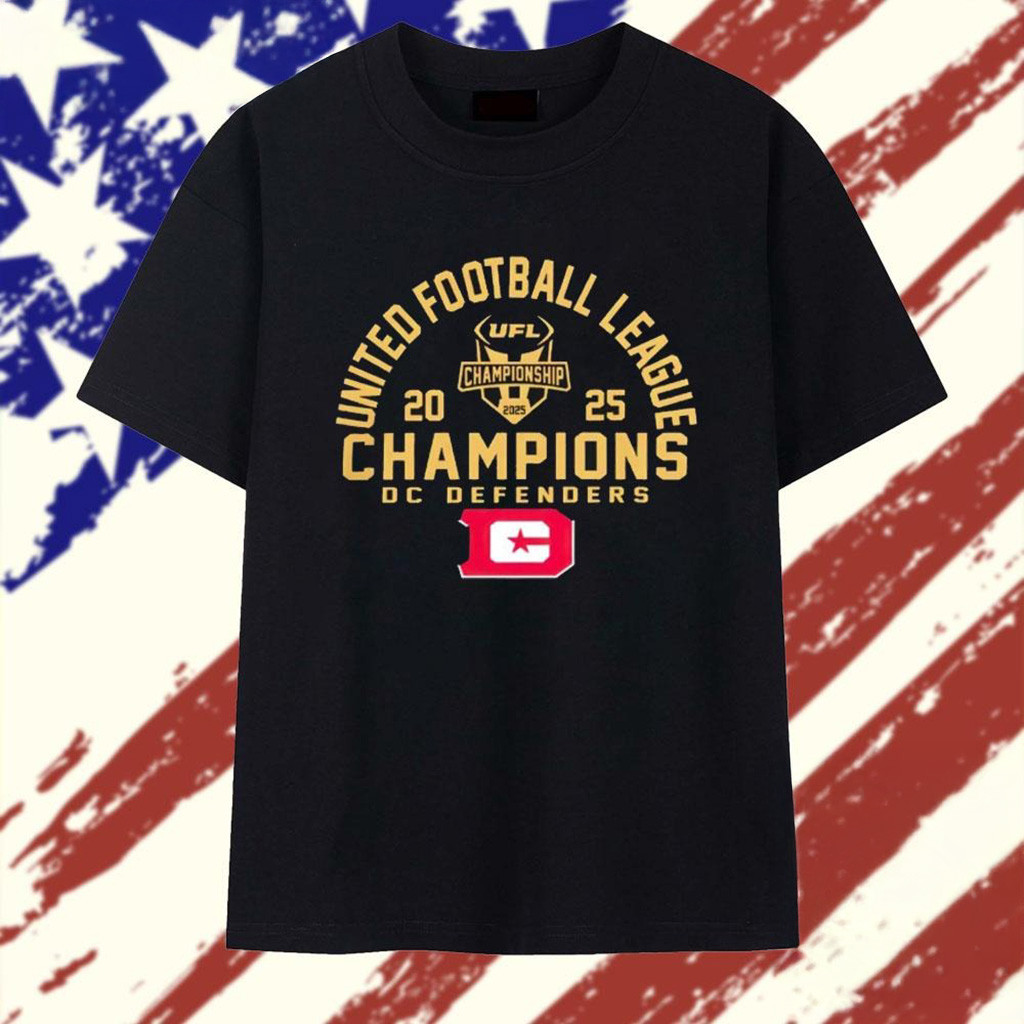 Dc Defenders 2025 UFL Champions T-Shirt Best Gifts For Football Fans-1