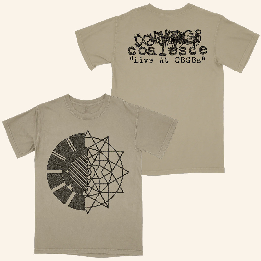 Deathwish Inc Store Merch Converge & Coalesce Live At Cbgbs Symbol Premium Sandstone Shirt-1 Deathwish Inc Store Merch Converge & Coalesce Live At Cbgbs Symbol Premium Sandstone Shirt-1