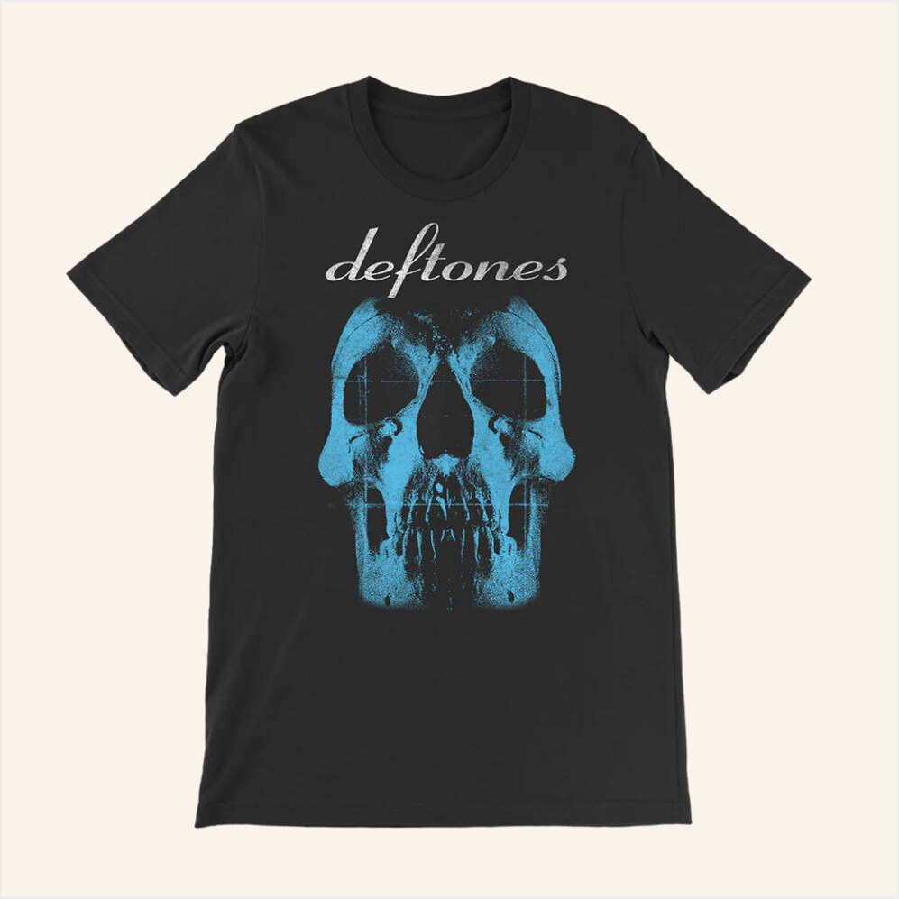 Deftones Merch Blue Skull Shirt Birthday Gifts For Father Gifts For Besties Christmas Presents Ideas-1