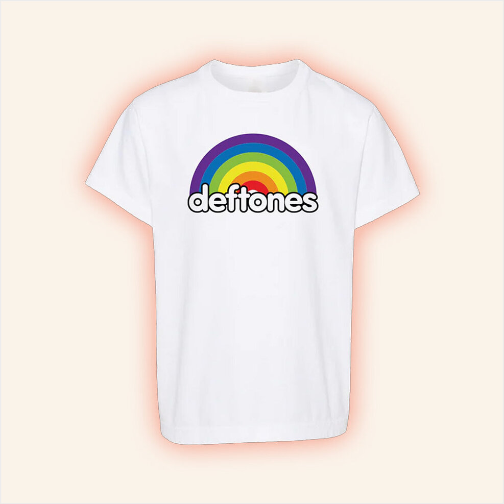 Deftones Merch Rainbow Logo T-Shirt Birthday Gift Ideas For Friends Gifts For Besties Christmas Presents-1