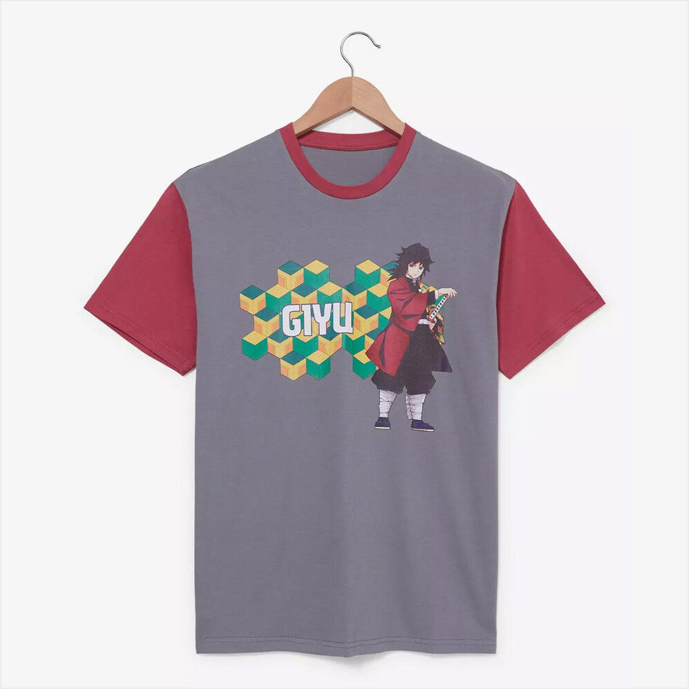 Demon Slayer Merch Demon Slayer Kimetsu No Yaiba Giyu T-Shirt Gifts For Best Friends-1