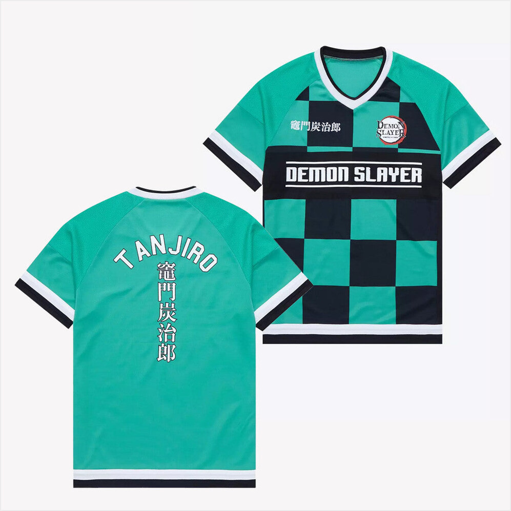 Demon Slayer Merch Demon Slayer Kimetsu No Yaiba Tanjiro Soccer Jersey Gifts For Dudes-1