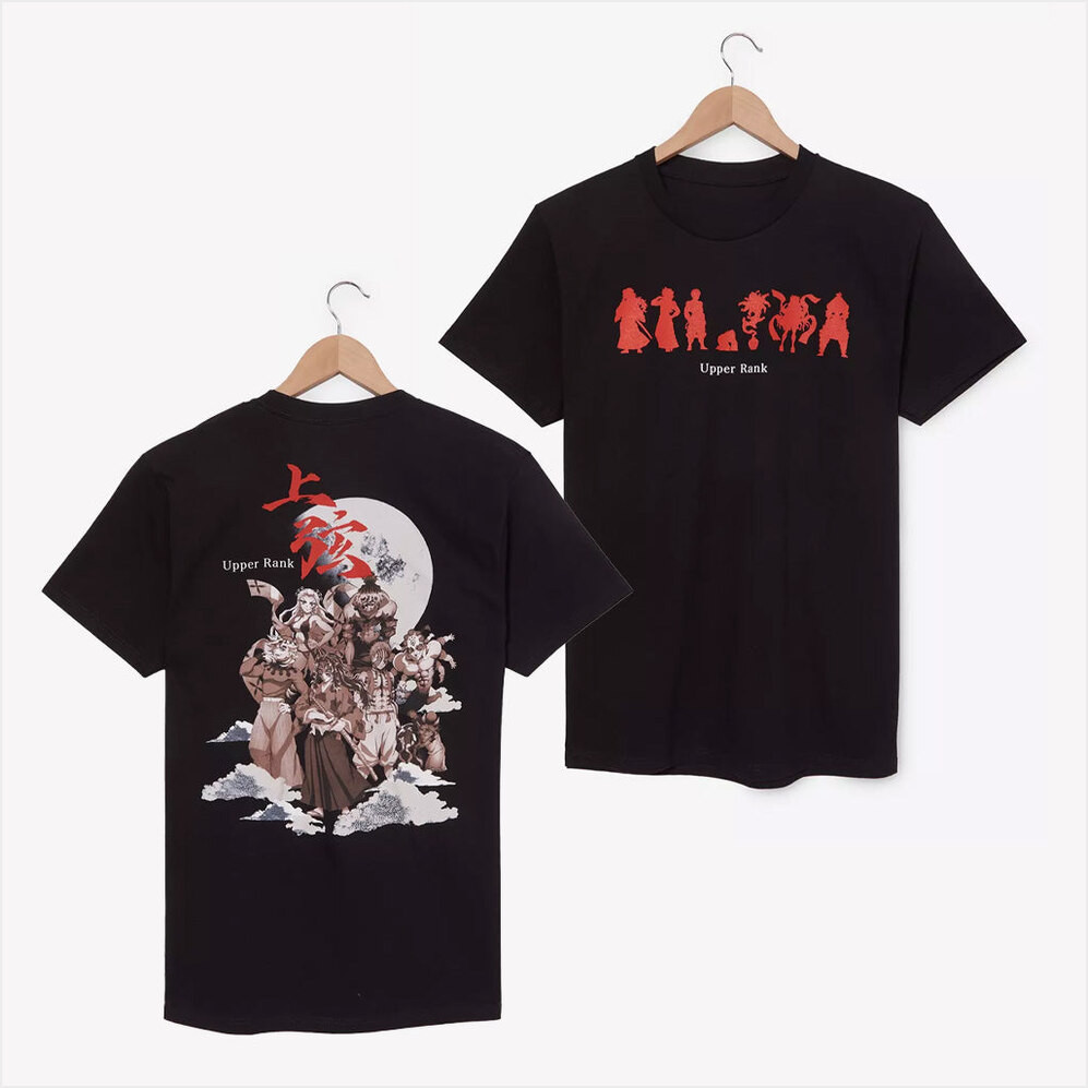 Demon Slayer Merch Demon Slayer Kimetsu No Yaiba Upper Rank Lineup Graphic T-Shirt Him Gifts-1
