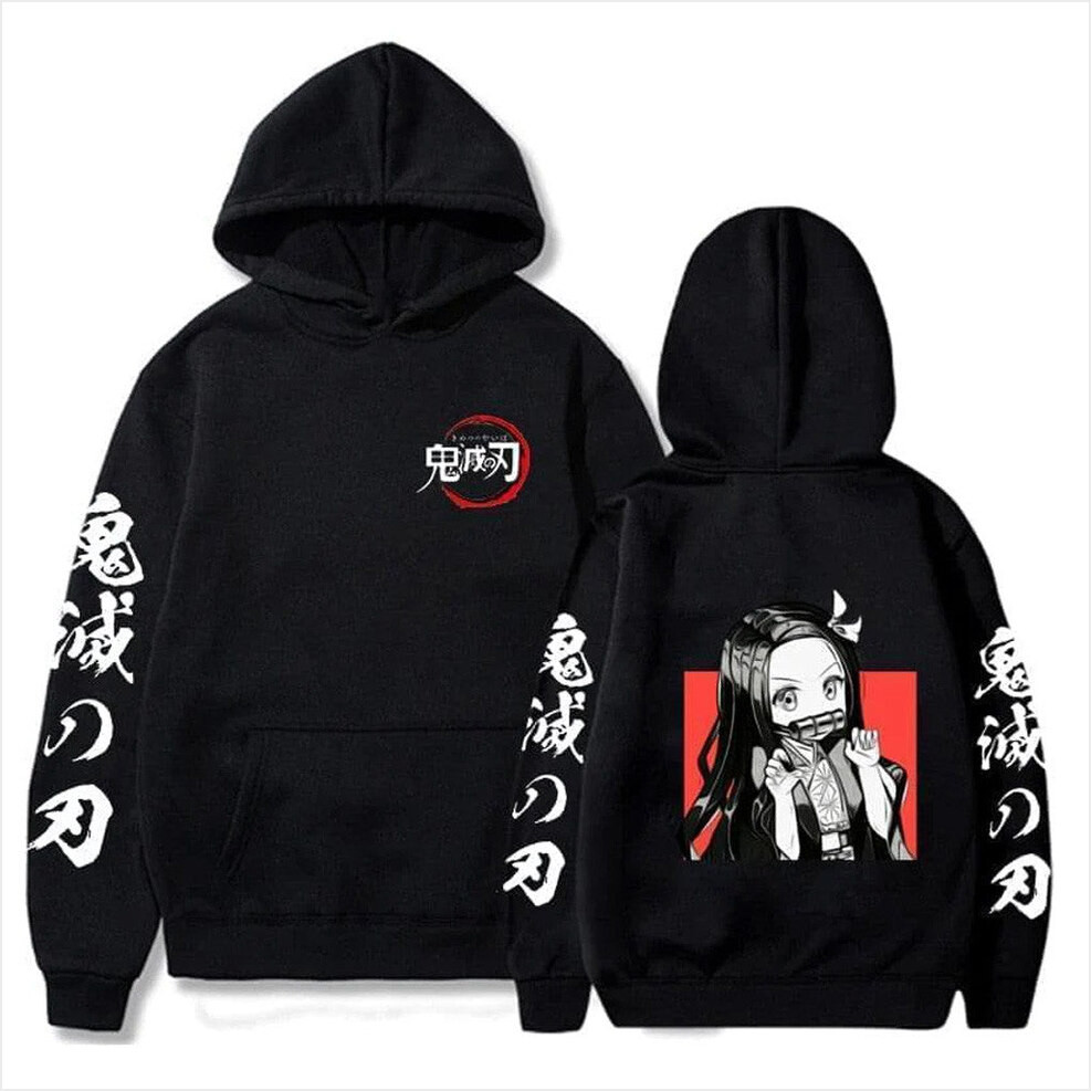 Demon Slayer Merch Demon Slayer Nezuko Hoodie Gift Ideas For Husband Birthday Gifts For Friends-1