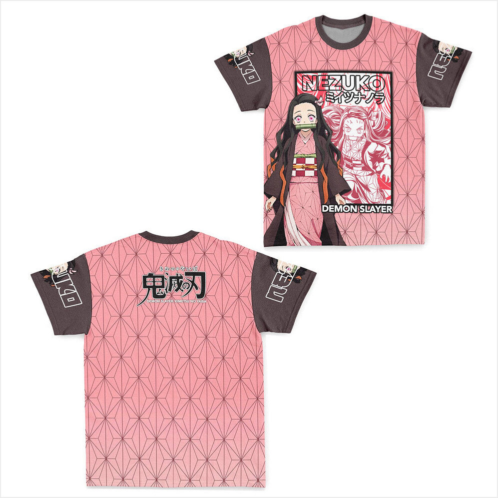 Demon Slayer Merch Kamado Nezuko Demon Slayer Streetwear T-Shirt Gifts For Friends-1
