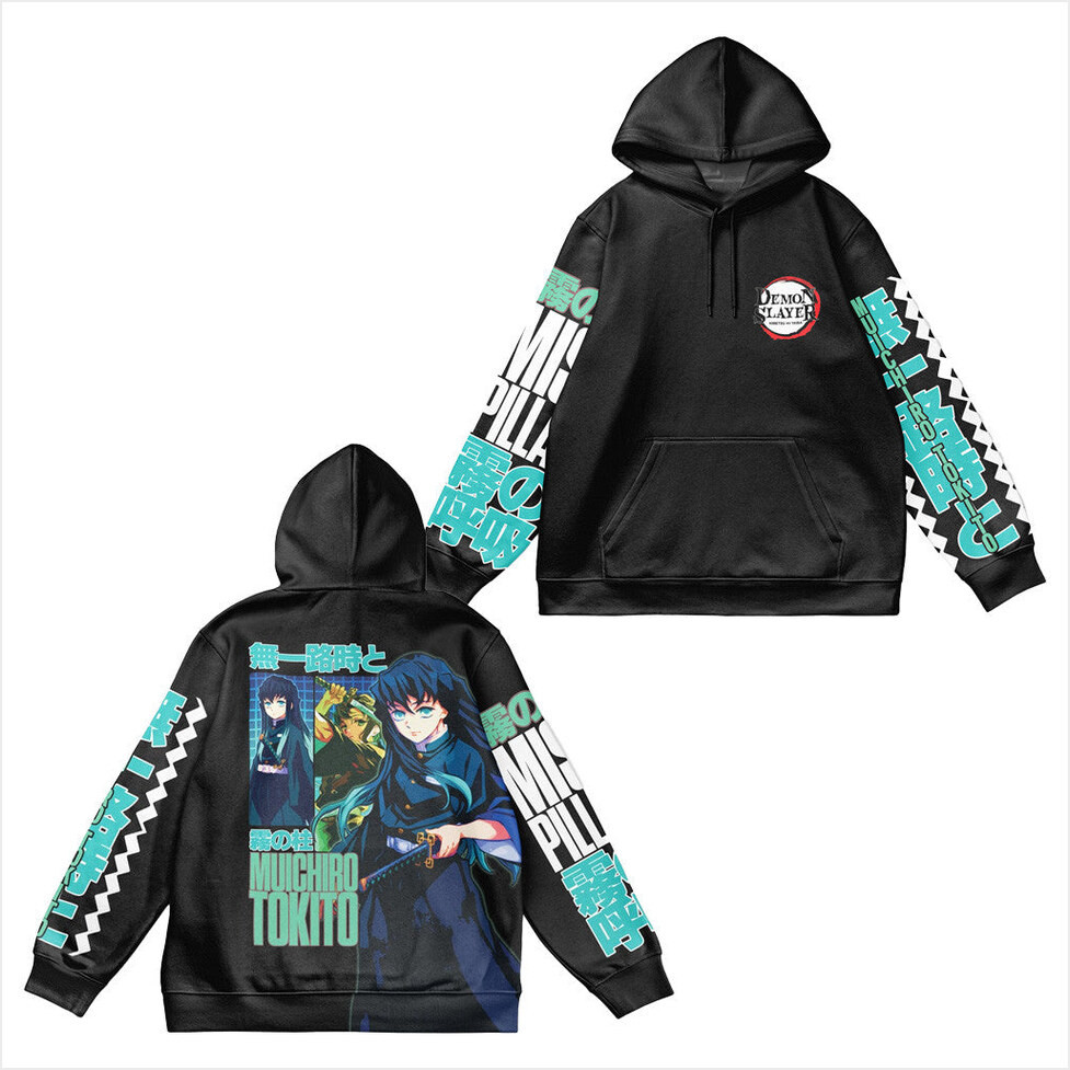 Demon Slayer Merch Muichiro Tokito V2 Demon Slayer Streetwear Hoodie Gifts For Him-1