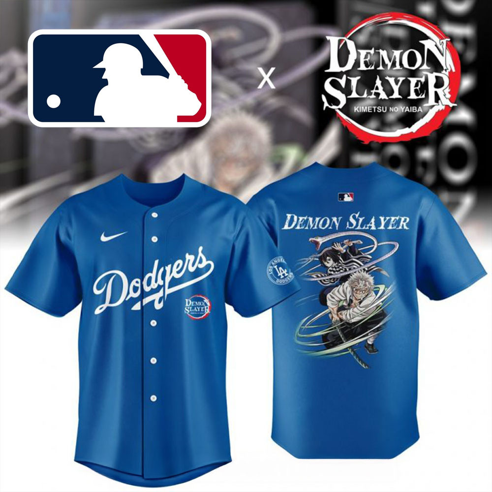 Demon Slayer x Los Angeles Dodgers MLB Nike 2025 Baseball Jersey Father's Day Gifts For Husband-1 Demon Slayer x Los Angeles Dodgers MLB Nike 2025 Baseball Jersey Father's Day Gifts For Husband-1