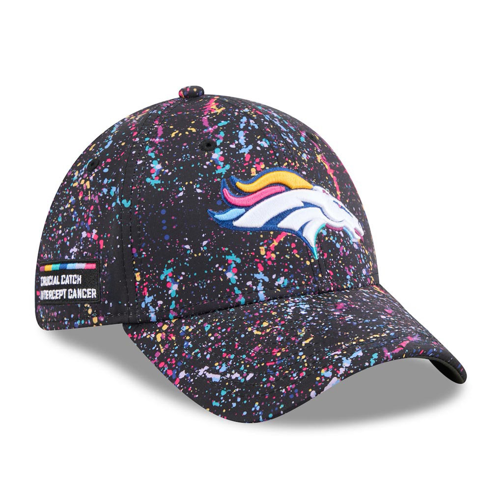 Denver Broncos Crucial Catch NFL Embroidered Hat 2025 Rainbow Broncos Merch Gift For Him-1