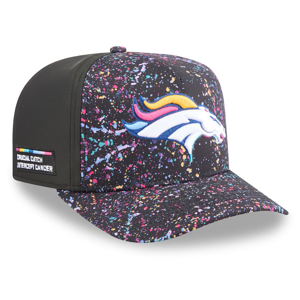 Denver Broncos Crucial Catch NFL Embroidered Hat 2025 Rainbow Broncos Merch-1