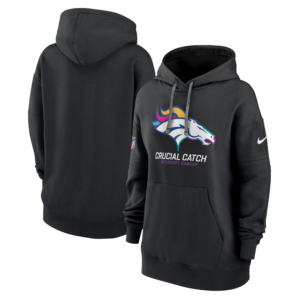Denver Broncos Crucial Catch NFL Hoodie 2025 Rainbow Broncos Merch Gift Ideas For Sister-1