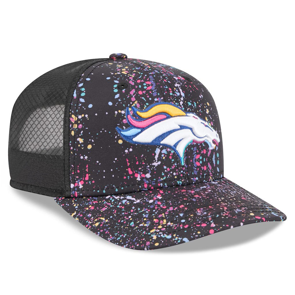 Denver Broncos Crucial Catch NFL Trucker Hat 2025 Rainbow Broncos Merch Fan Gifts-1