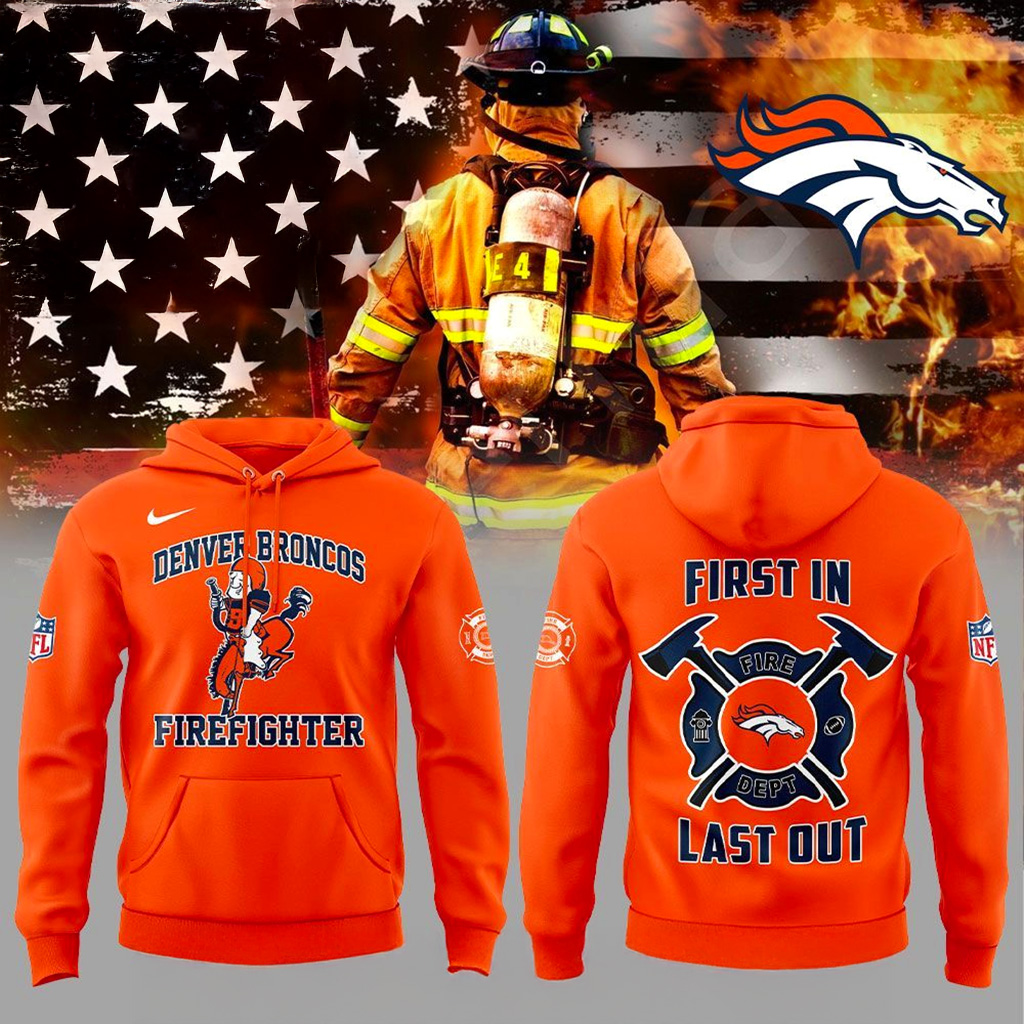 Denver Broncos Firefighter Appreciation 2025 Hoodie Denver Broncos Merch Gift For Brother-1