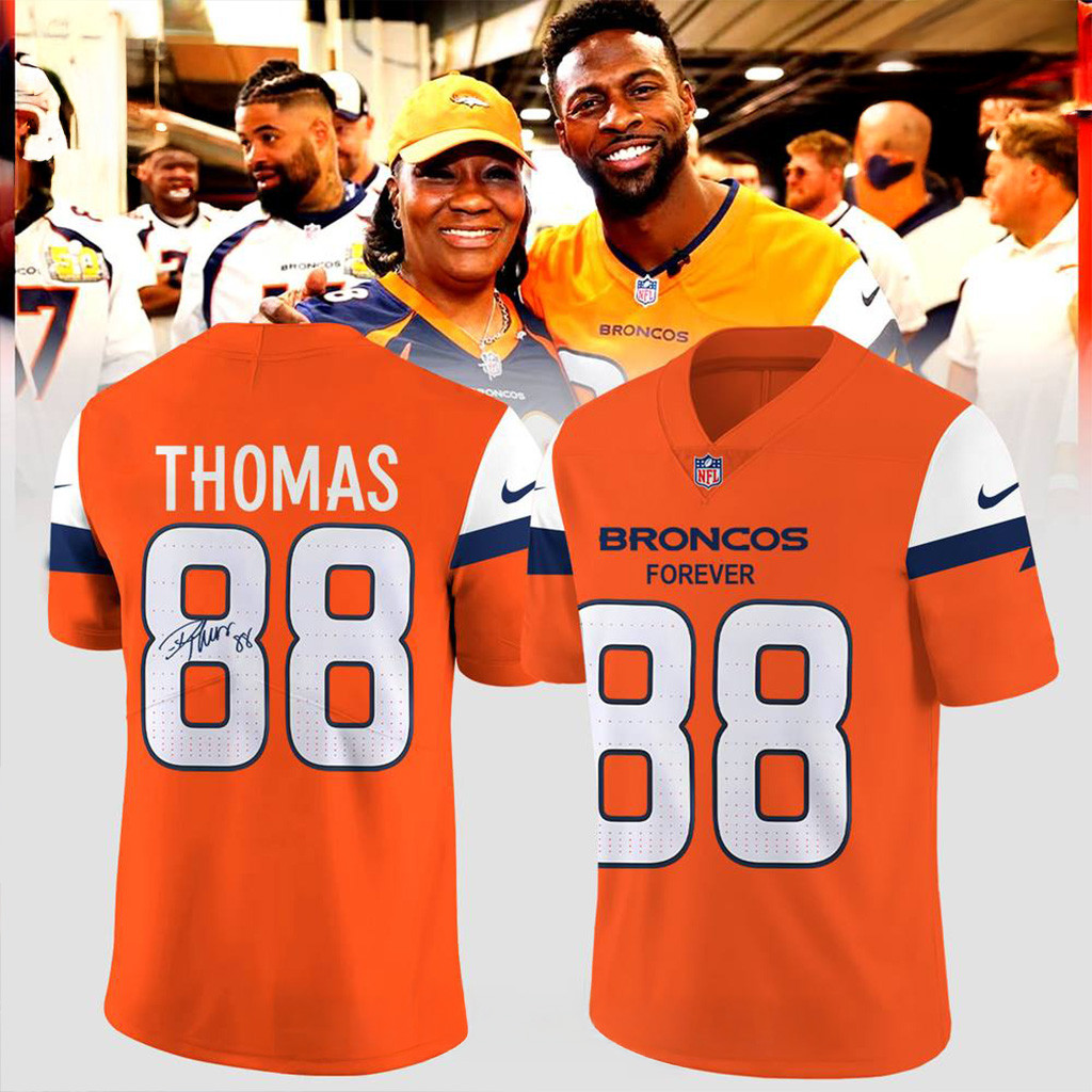 Denver Broncos Forever Our 88 Signature Football Jersey Broncos Merch Christmas Gifts For Dad-1 Denver Broncos Forever Our 88 Signature Football Jersey Broncos Merch Christmas Gifts For Dad-1