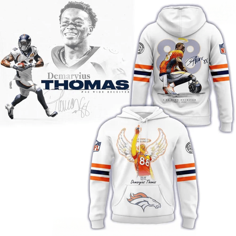Denver Broncos Tribute Demaryius Thomas Special Hoodie Denver Broncos Merch Best Gifts For Dad-1