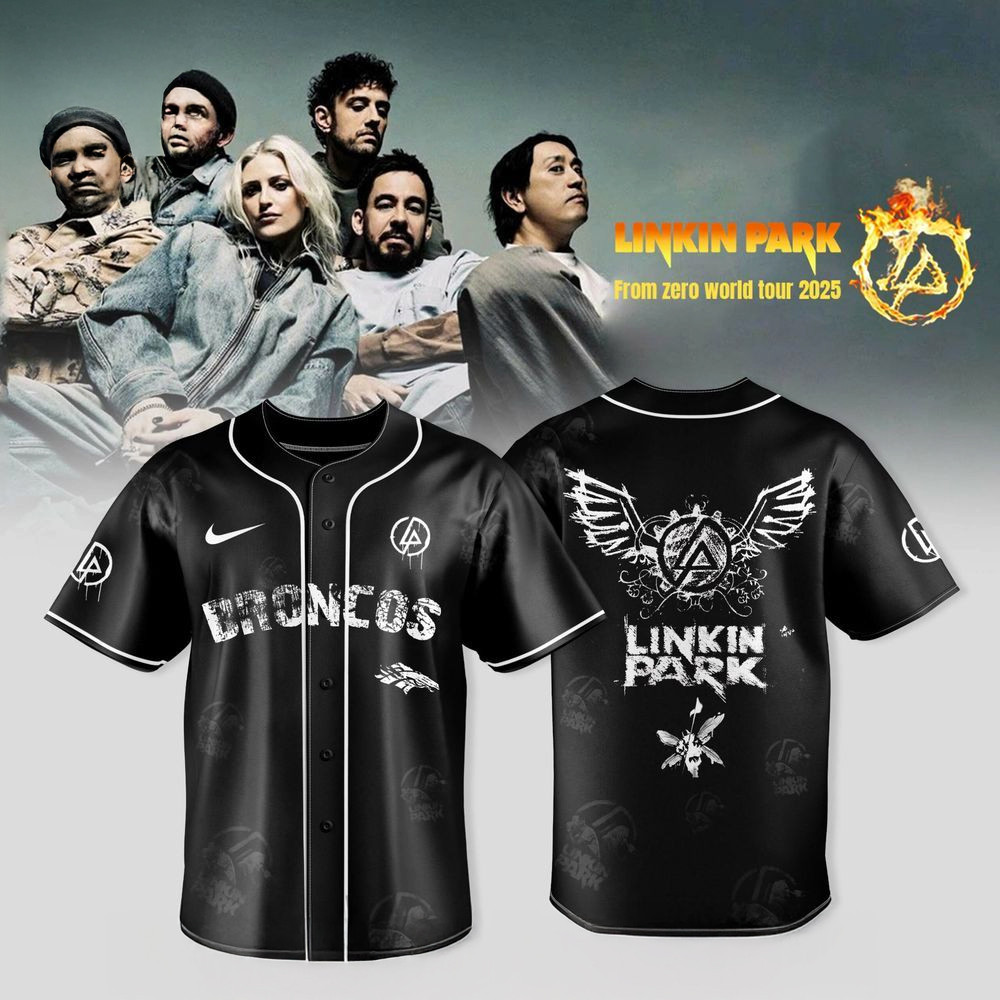 Denver Broncos X Linkin Park From Zero World Tour 2025 Jersey Denver Broncos Merch Fans Gifts-1