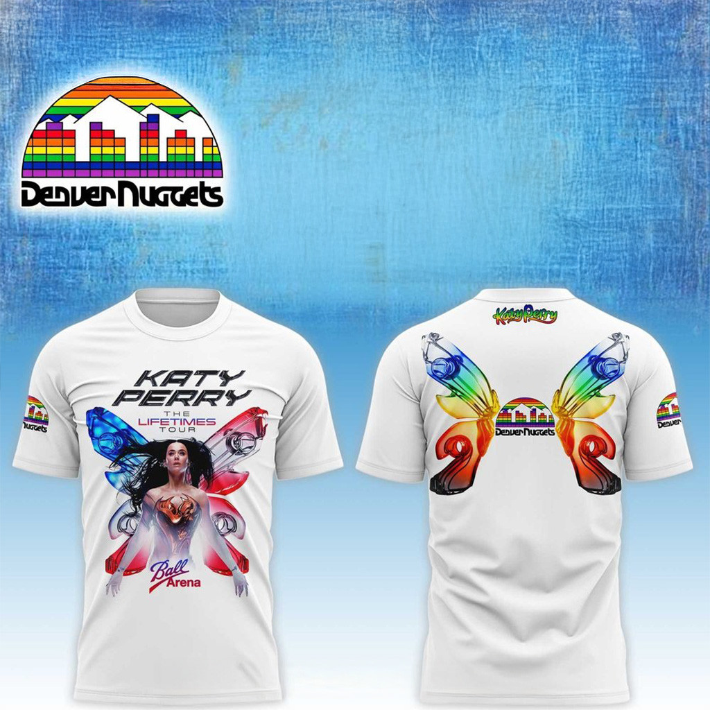Denver Nuggets x Katy Perry The Lifetimes Tour 2025 Shirt Denver Nuggets Merch Gifts For Father-1