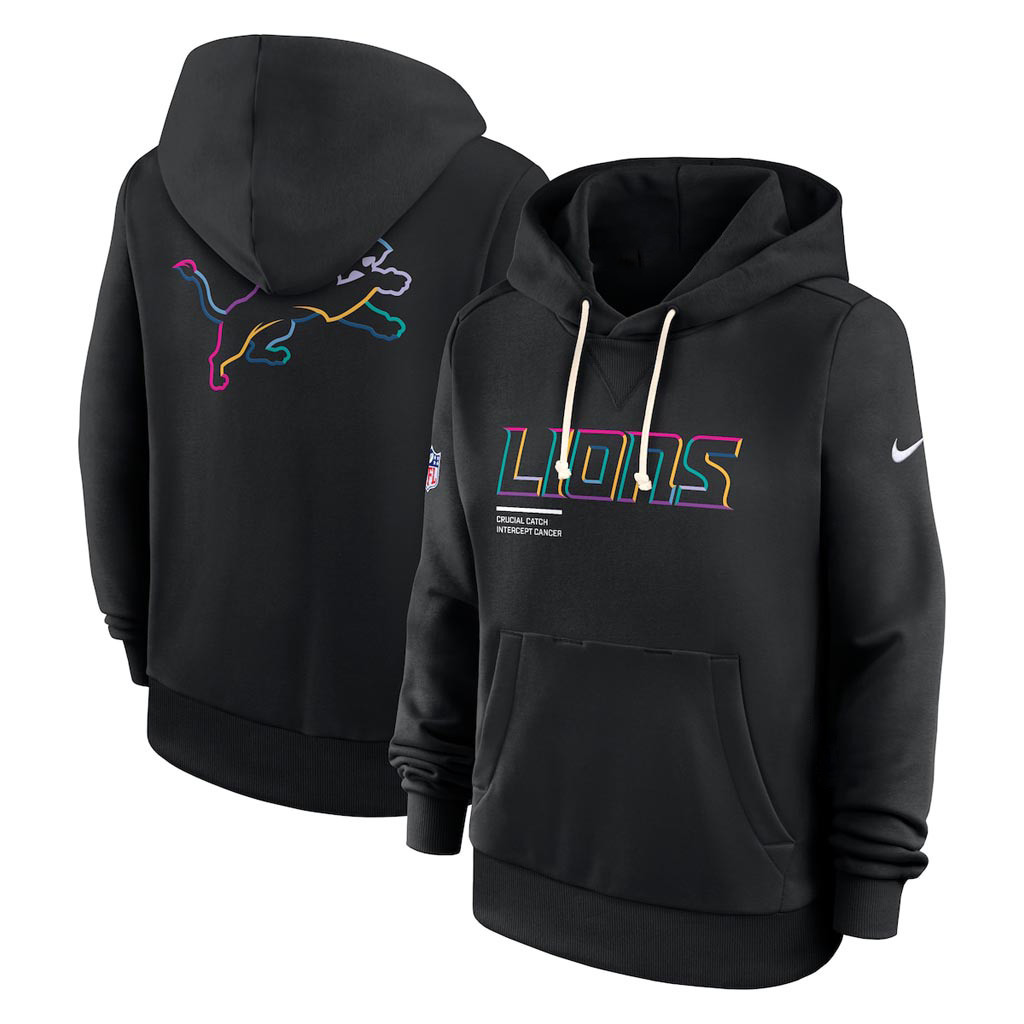 Detroit Lions Crucial Catch NFL Hoodie 2025 Rainbow Lions Merch Football Related Gifts-1
