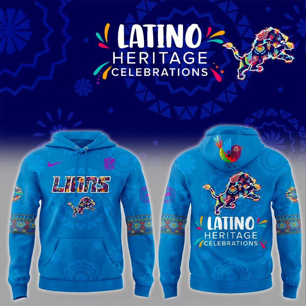 Detroit Lions Latino Heritage Celebrations 2025 Hoodie Detroit Lions Merch Gift For Men-1