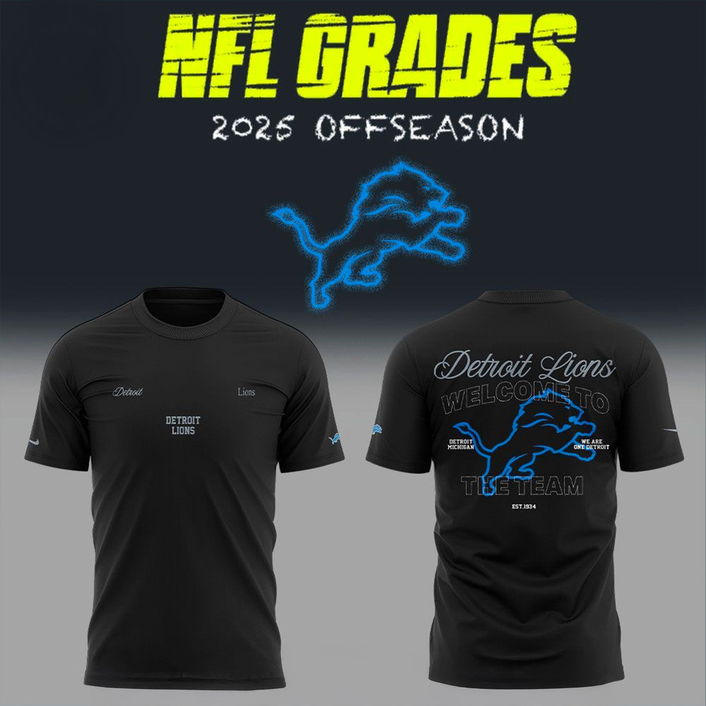 Detroit Lions Off Season X NFL T-Shirt Detroit Lions Merch Husband Gifts-1