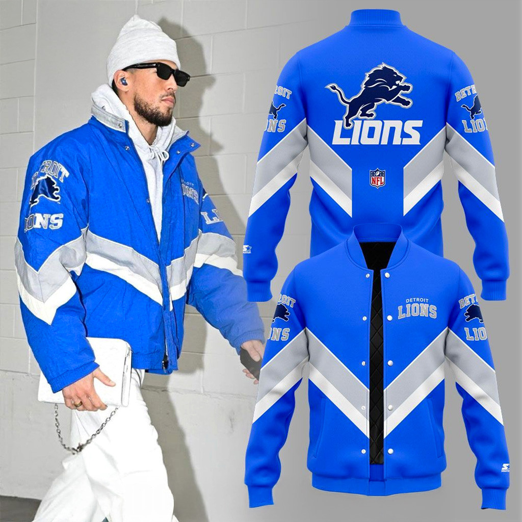 Detroit Lions Vintage 90s Pro Line Jacket Detroit Lions Merch Football Gifts For Men-1