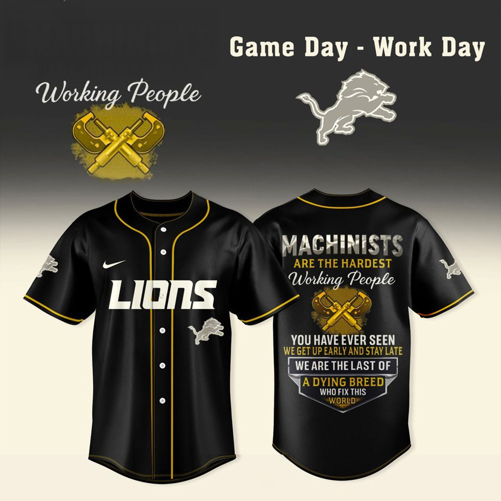 Detroit Lions X Machinists Are The Hardest Working People Jersey Detroit Lions Merch Fans Gifts-1