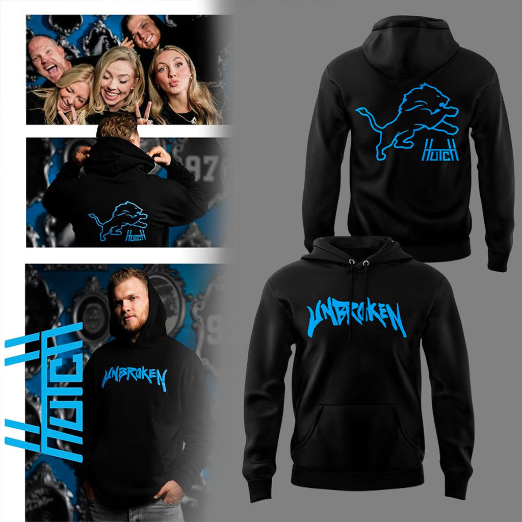 Detroit Lions x House of Hutch Hoodie Detroit Lions Merch Gift Ideas For Football Lovers-1