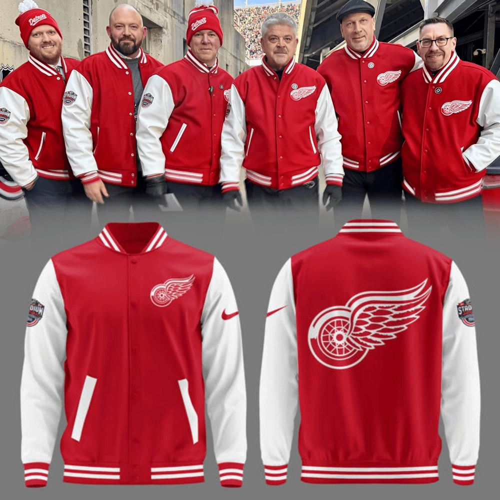 Detroit Red Wings The Stadium Series 2025 NHL Jacket Detroit Red Wings Merch Father's Day Gifts-1