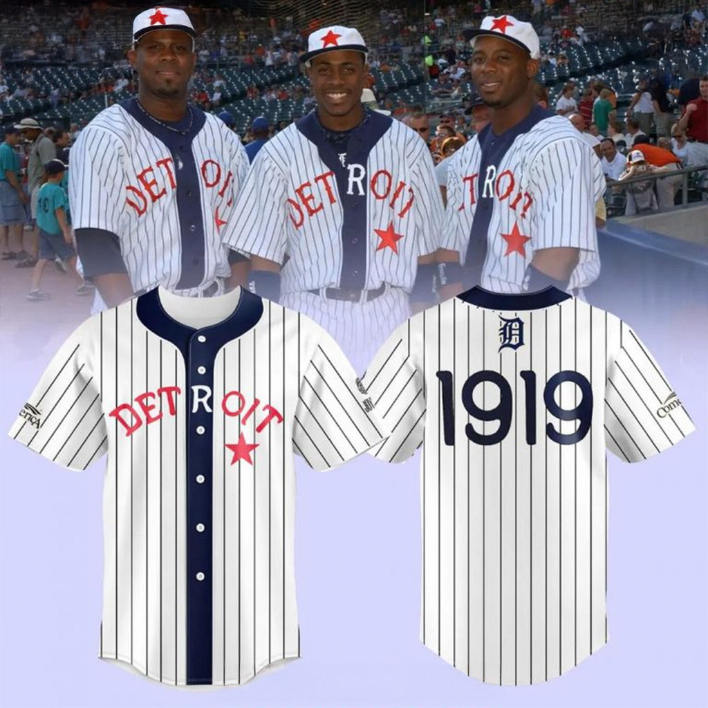 Detroit Tigers 1919 Black In Baseball Jersey Detroit Tigers Merch Gifts For Baseball Fans-1