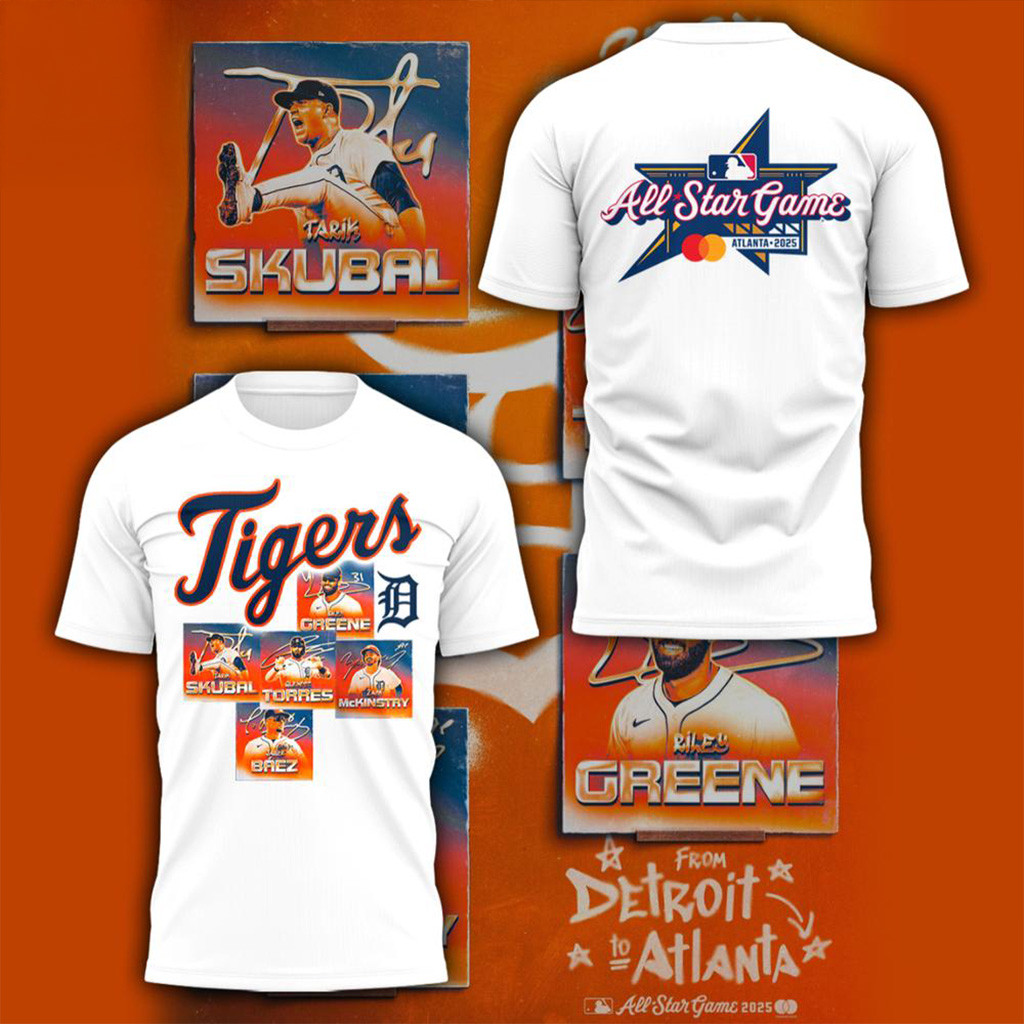 Detroit Tigers All Star Game Atlanta 2025 T-Shirt Detroit Tigers Merch Gifts For Husband-1