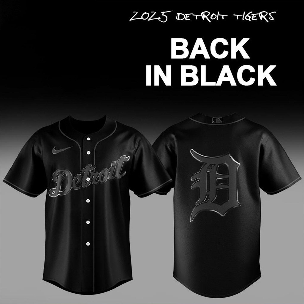 Detroit Tigers Back In Black Limited Edition Baseball Jersey Detroit Tigers Merch Fans Gifts-1 Detroit Tigers Back In Black Limited Edition Baseball Jersey Detroit Tigers Merch Fans Gifts-1
