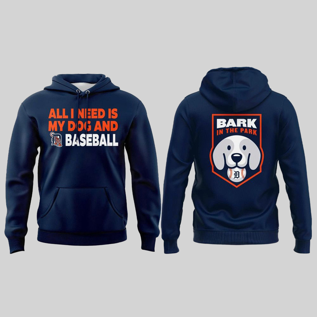 Detroit Tigers Bark In The Park 2025 Hoodie Detroit Tigers Merch Dad Gift Ideas-1