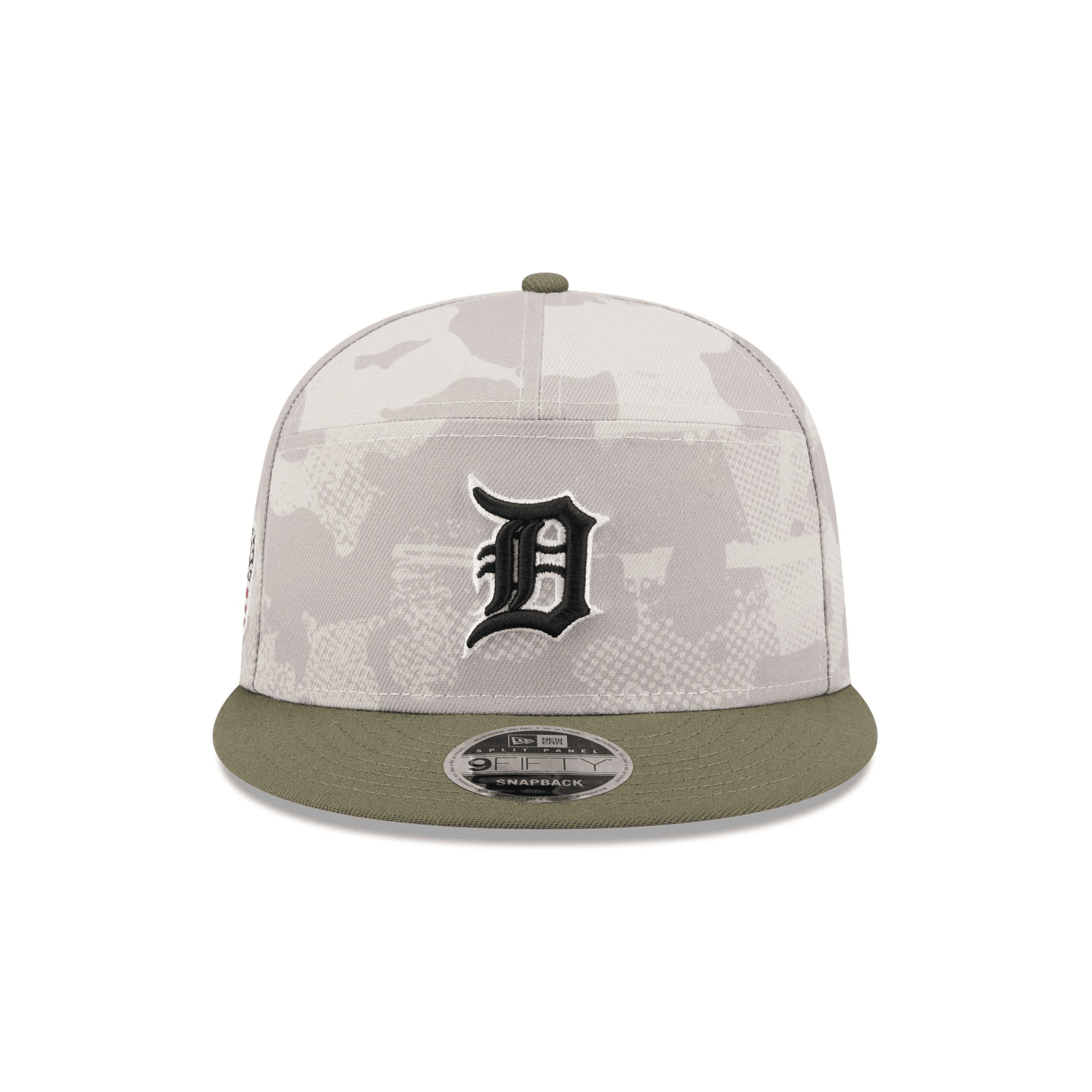 Detroit Tigers Camo Hat Snapback MLB Armed Forces Day 2025 Hat Merch Great Gifts For Dad-1