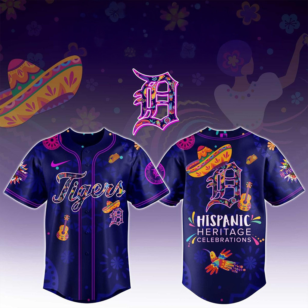 Detroit Tigers Hispanic Heritage Celebrations 2025 Baseball Jersey Detroit Tigers Merch-1