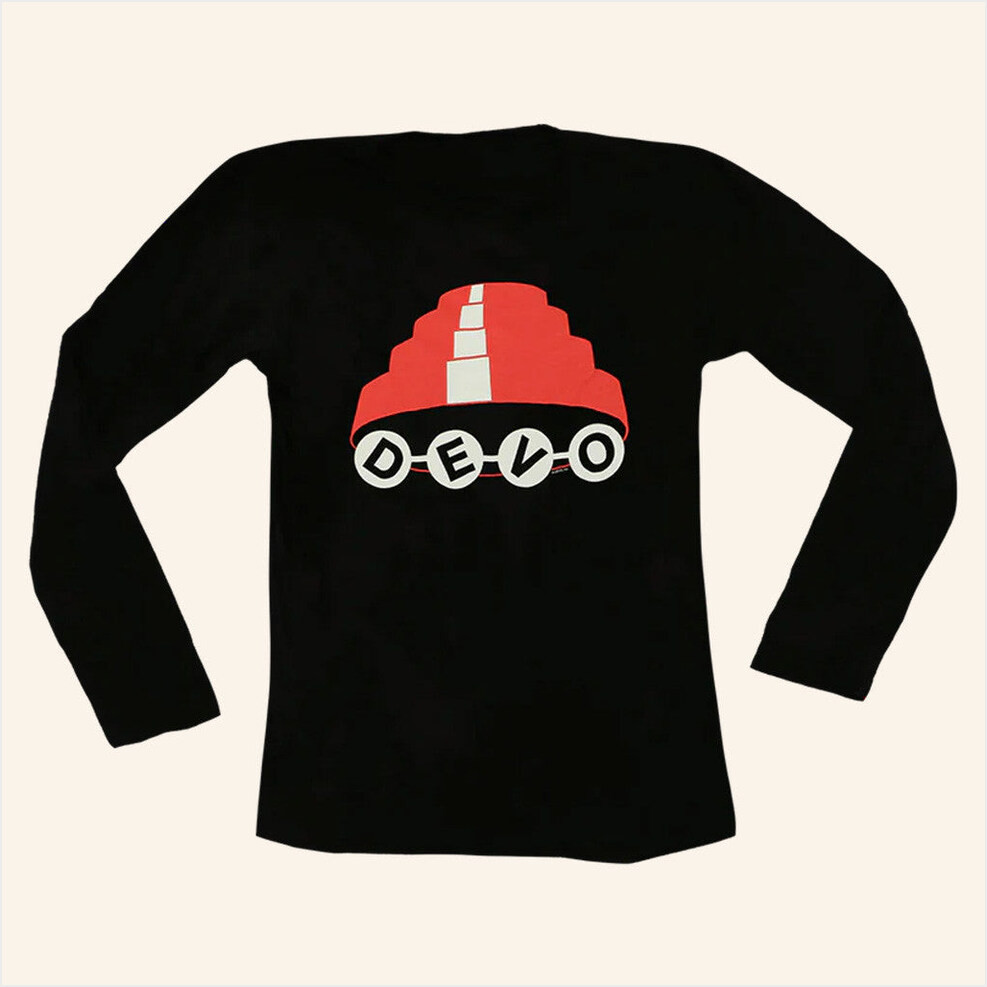 Devo Merch Dome Black Long Sleeve T-Shirt Best Gifts For Him Birthday Gifts For Friends-1
