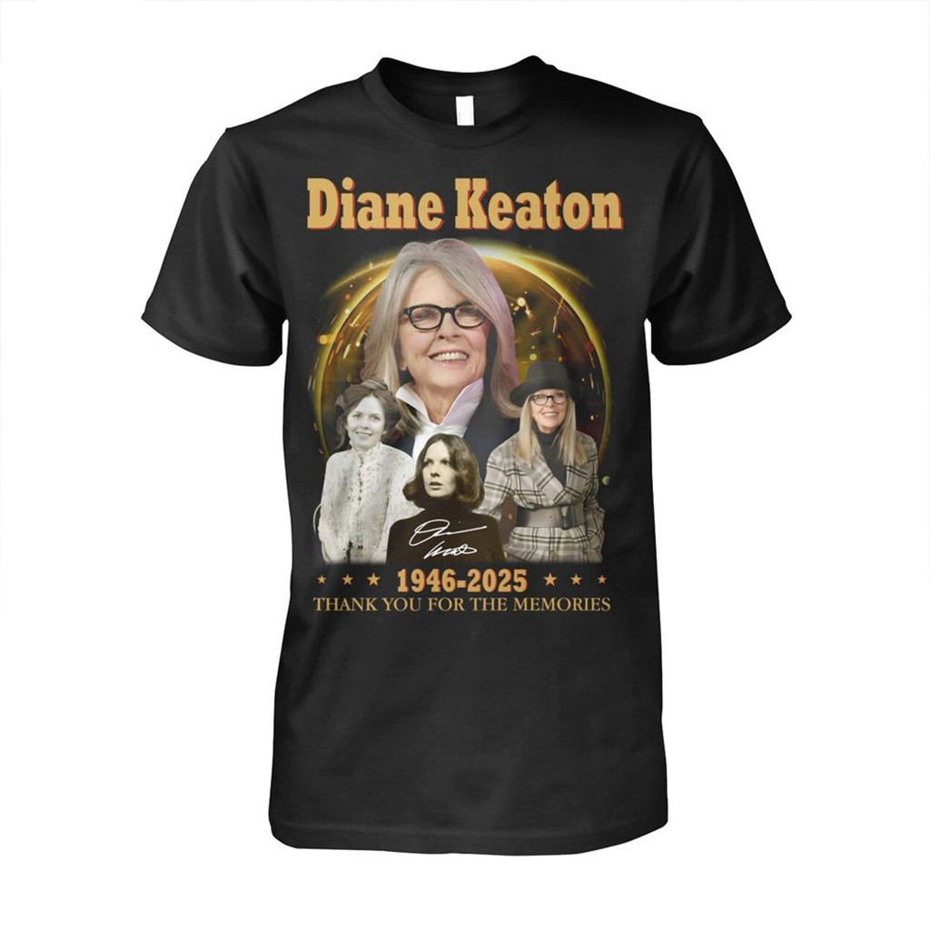 Diane Keaton 1946-2025 Thank You For The Memories T-Shirt RIP Diane Keaton Shirt Fans Gifts-1