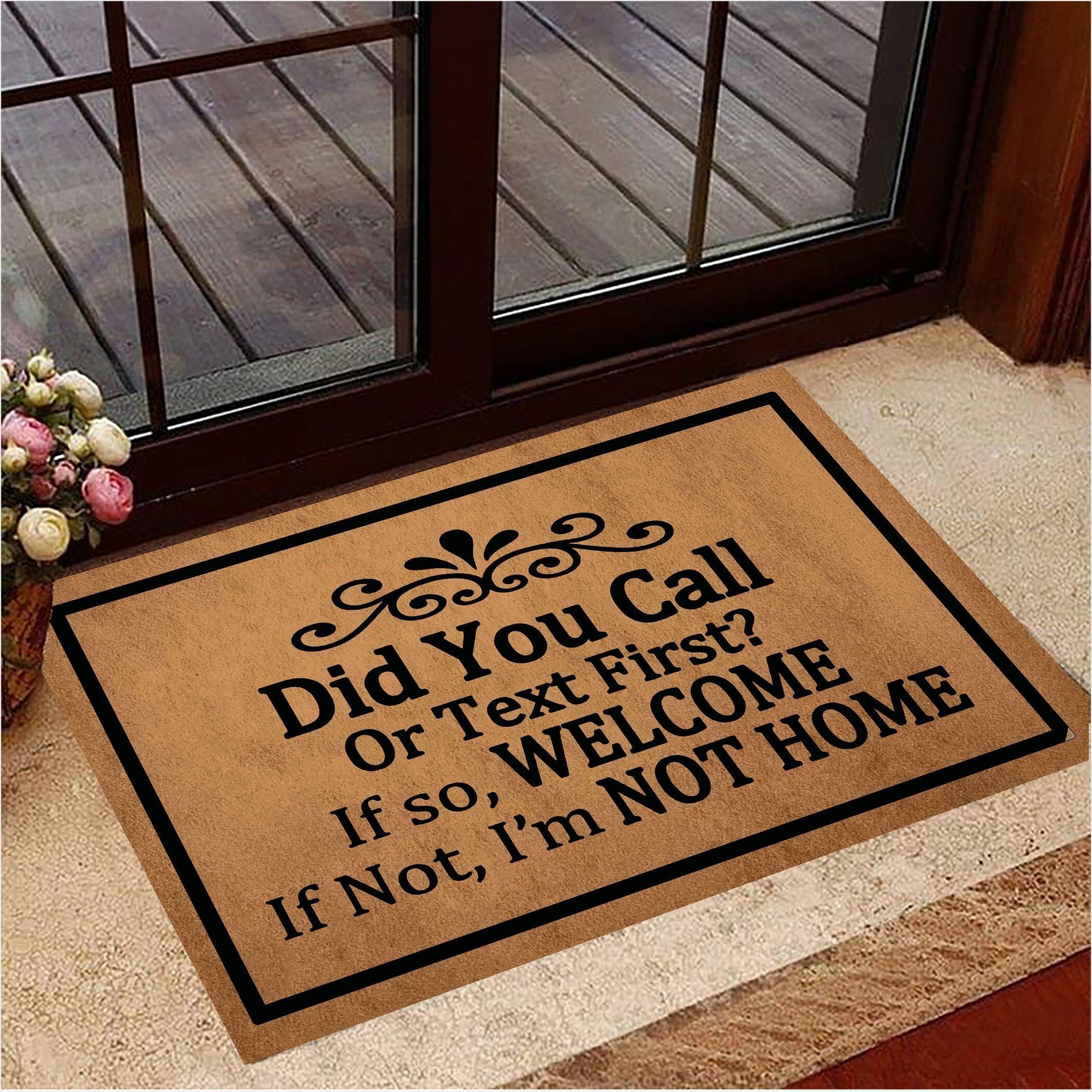 Did You Call First Doormat Funny Doormat Sayings Front Door Welcome Mat Gifts For Best Friend-1