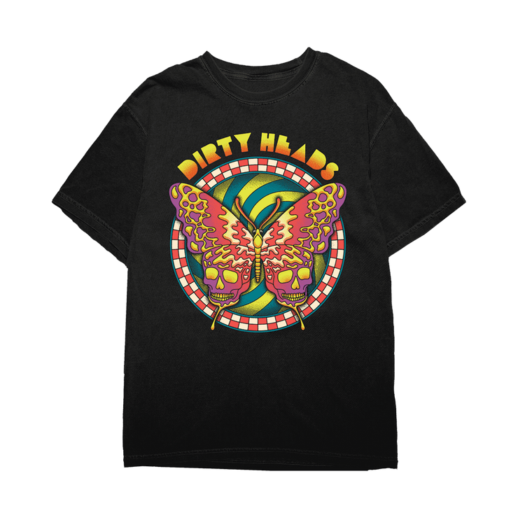 Dirty Heads Merch Butterfly Skulls T-Shirt Gifts For Friends-1