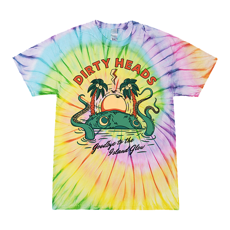 Dirty Heads Merch Island Glow Tie Dye T-Shirt Gifts For Wife-1
