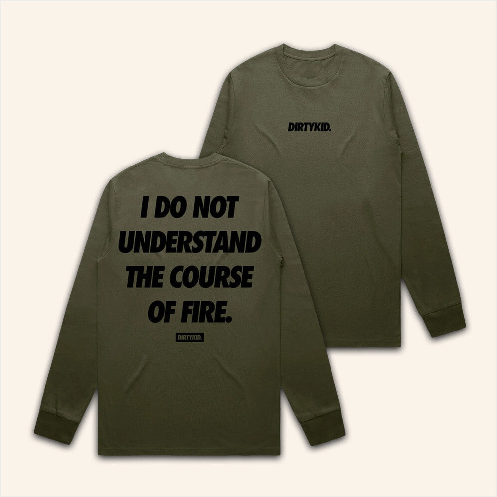 Dirty Kid Merch Course Of Fire Long Sleeve Shirt Gifts For Him Birthday Gifts For Friends-1