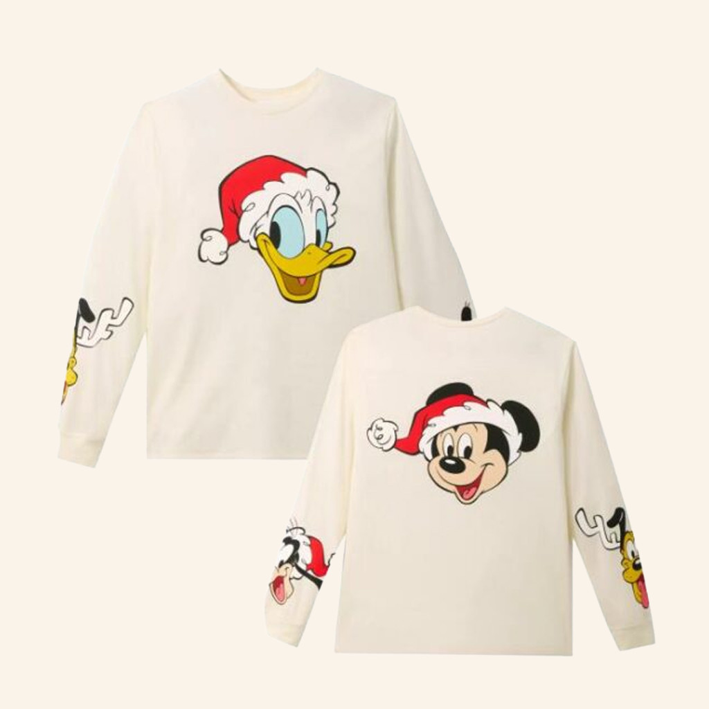 Disney Merch Mickey Mouse And Friends Holiday Long Sleeve T-Shirt Gifts For Besties-1
