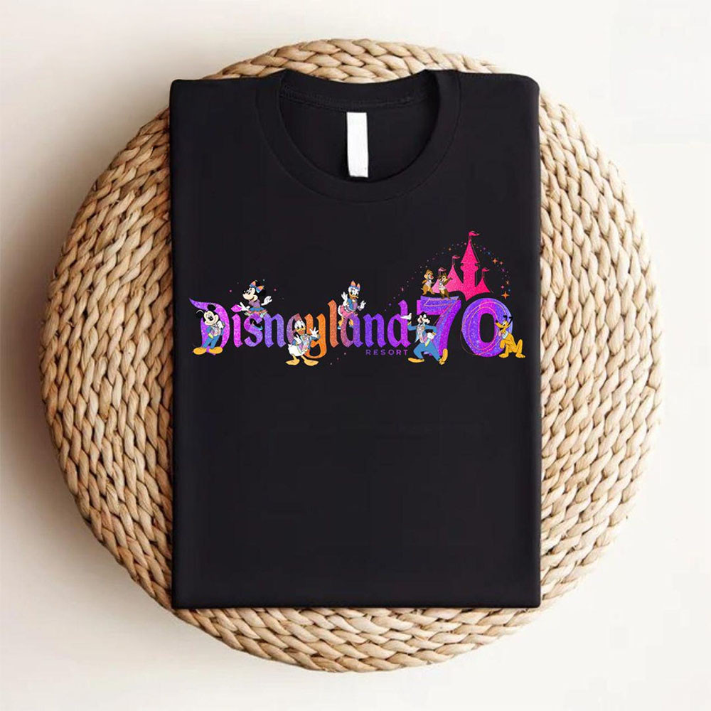 Disneyland 70th Anniversary Merch Disneyland T-Shirt Father's Day Gifts For Fans-1