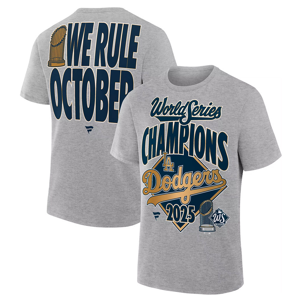 Dodgers We Rule October Shirt 2025 Los Angeles Dodgers Back To Back Champions Shirt Fan Apparel-1
